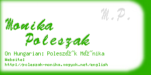 monika poleszak business card